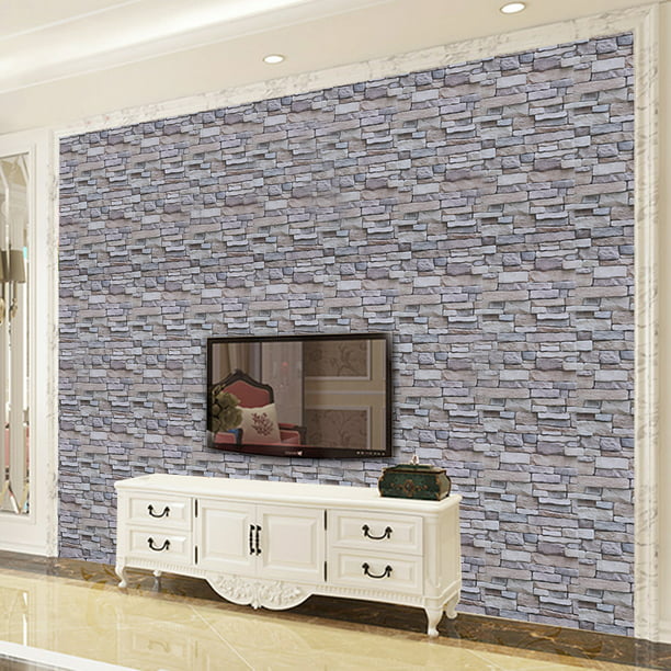  N A - Papel pintado decorativo 3D para pared de partículas de  vidrio estereoscópico 3D, para sala de estar, TV, fondo de pared,  decoración del hogar, papel de pared para 3