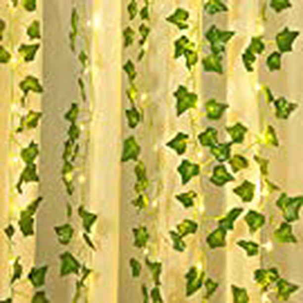 Ouddy Daily 2 Piezas de Plantas Artificiales, Hiedra Artificial Verde,  usadas para Oficina, Sala de Estar y decoración del hogar (Verde 2) :  .es: Hogar y cocina