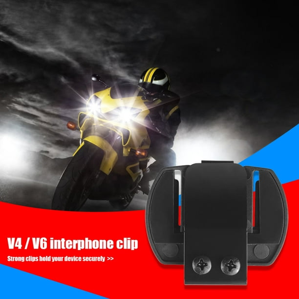 Combo 2 Intercomunicadores Bluetooth para Casco de Moto Ejeas V6