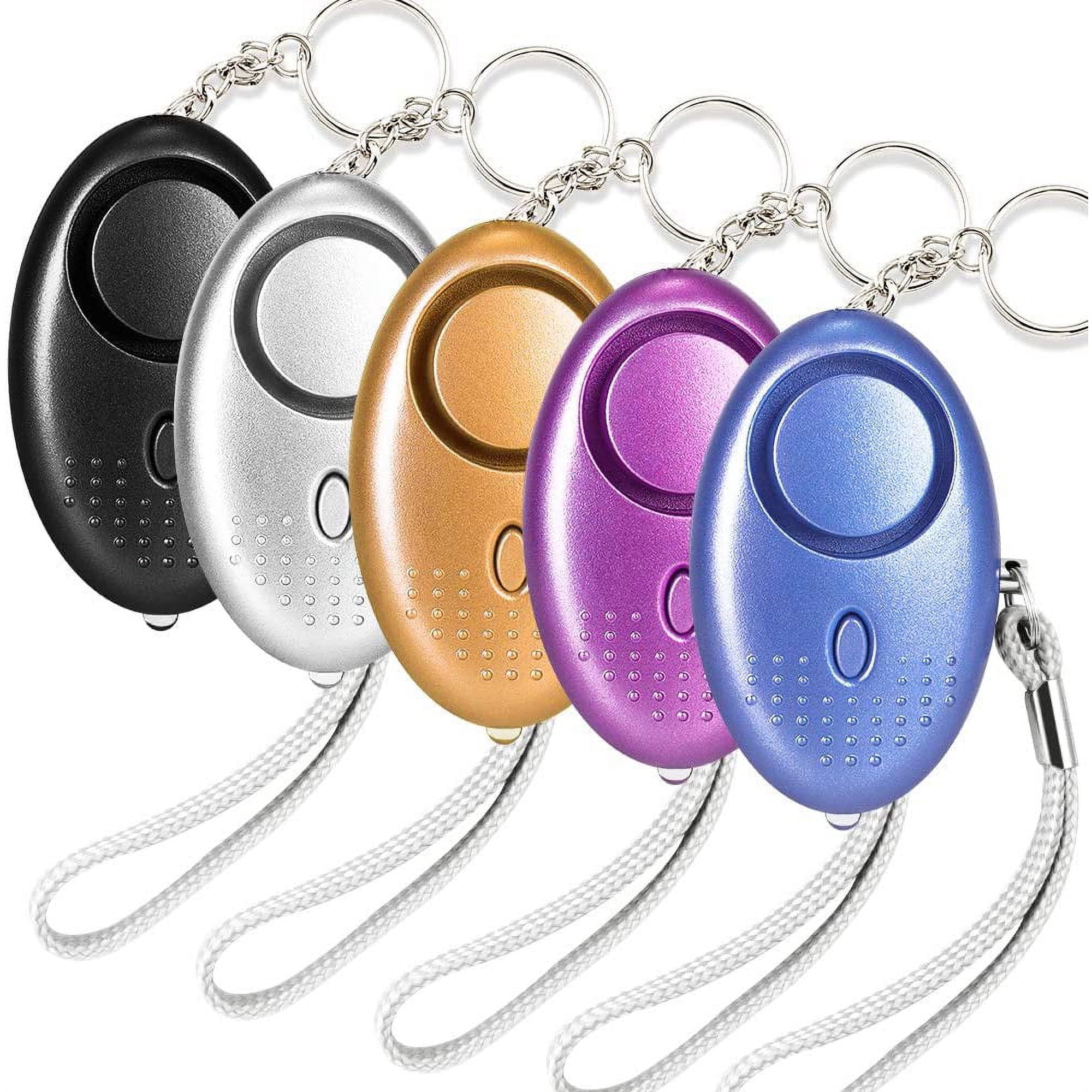  Alarma personal para mujeres, 10 paquetes de 140 dB de  emergencia de autodefensa de emergencia con luz LED para mujeres, niños y  ancianos (colorido) : Electrónica