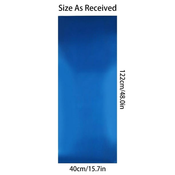 Espejo Decorativo Autoadhesivo en Tiras 5x45cm Azul -  