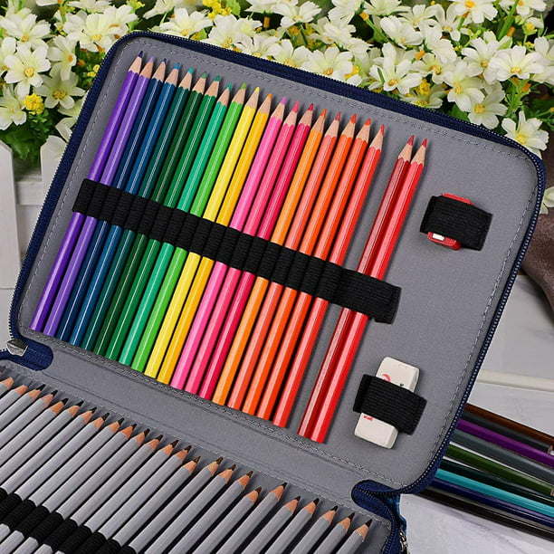 BTSKY Estuche para lápices de colores, 200 ranuras, portalápices