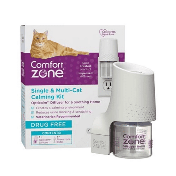 kit difusor para gatos comfort zone 1 pieza comfort zone single multicat calming