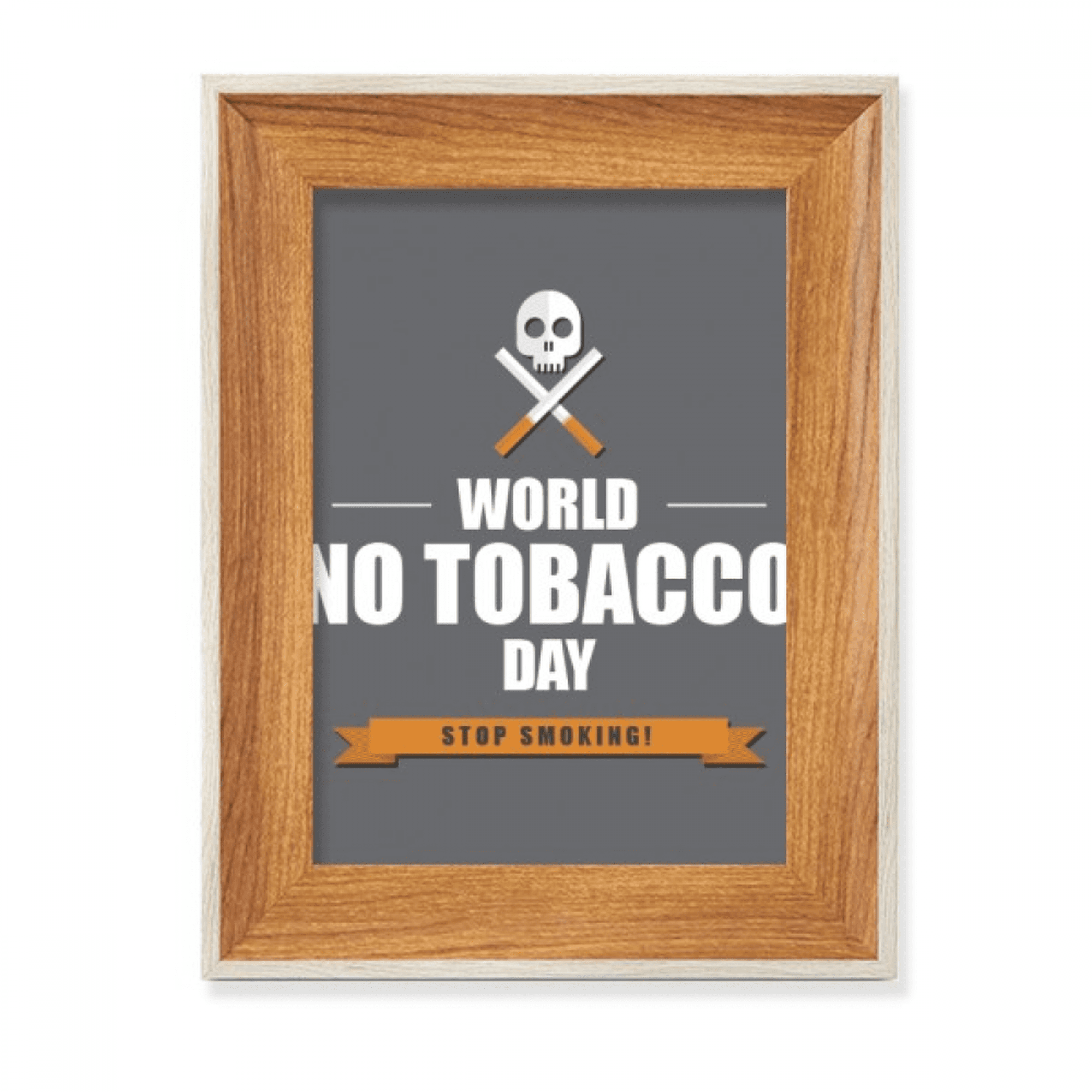El Día Mundial de no fumar no tobacoo logo Escritorio Marco de fotos de ...
