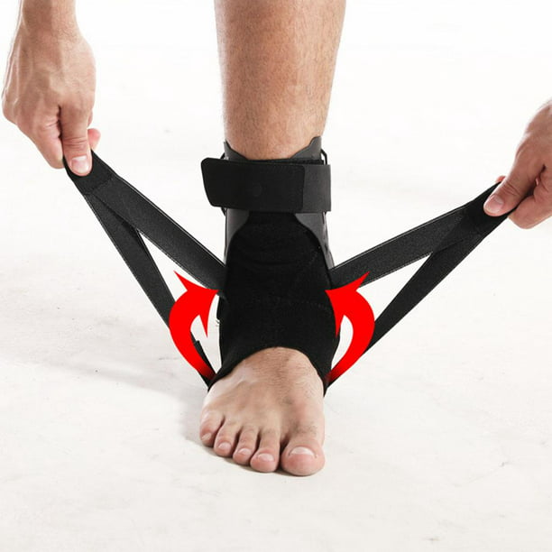 Tobillera para esguince de tobillo, soporte de tobillo ajustable para  mujeres y hombres, estabilizador de tobillo con soporte de resorte de metal