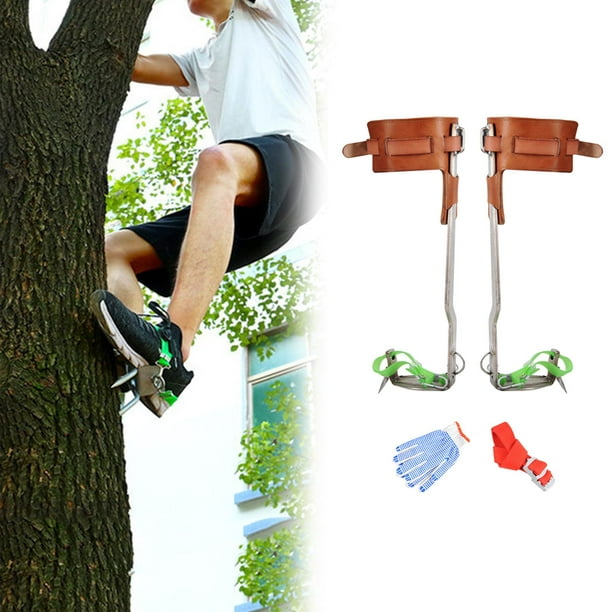  Equipo de escalada de árboles, juego de uñas para escalada de  árboles con cinturón de seguridad, fuerte capacidad de carga, juego de uñas  para escalada de árboles, accesorios de campamento al