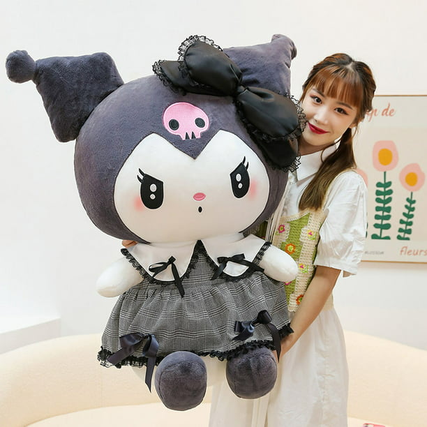 Tamaño grande Kuromi Melody Cinnamoroll juguetes de peluche almohada Anime  muñeco de peluche Anime sofá cojín decoración de la habitación de la niña