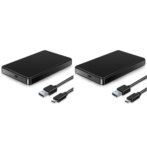 Cnmemory Leergehäuse Zinc 2 5 Zoll Usb 3.0 2 Stück Typ-C USB3 1 SATA Festplattengehäuse 2 5 Zoll für Windows/Mac