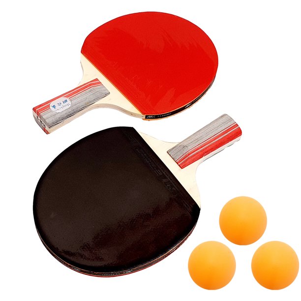 Raquetas de Ping Pong + 3 pelotas Diversiones Bago Kit