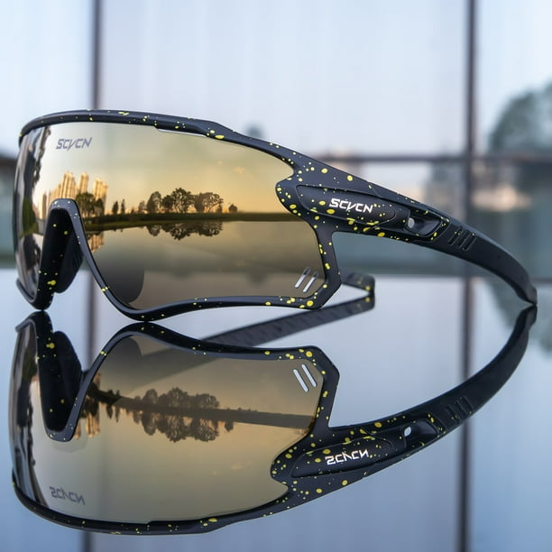 Gafas polarizadas de ciclismo para hombre y mujer, lentes de sol