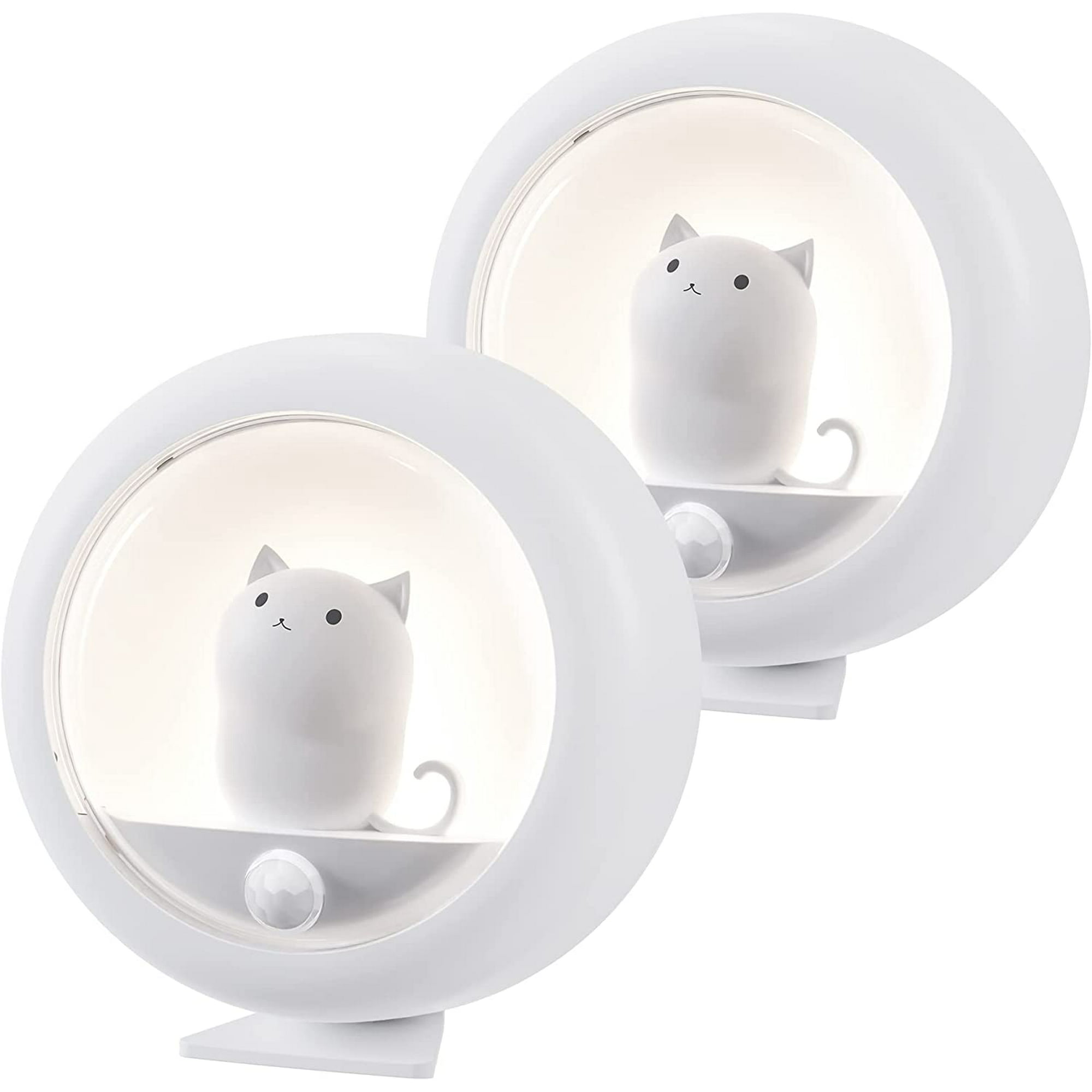 Luz nocturna gatito magnética LED con sensor de movimiento 3 modos  iluminación