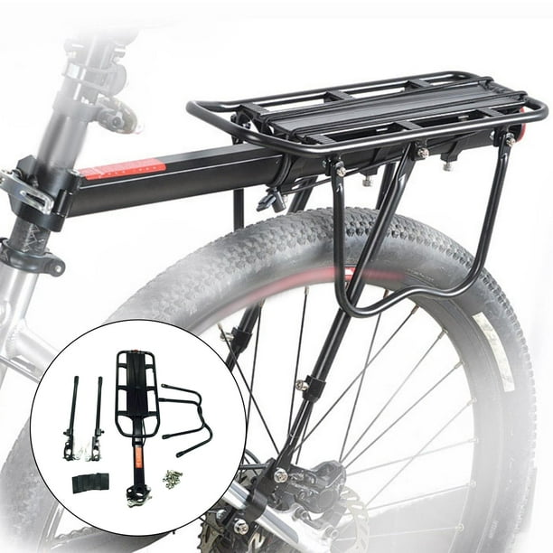 Porta bicicletas de aleación de aluminio Portaequipajes trasero  Portaequipajes de carretera de montaña Bicicletas de carga Portaequipajes  traseros Montaje rápido completo DYNWAVEMX Soporte trasero de bicicleta