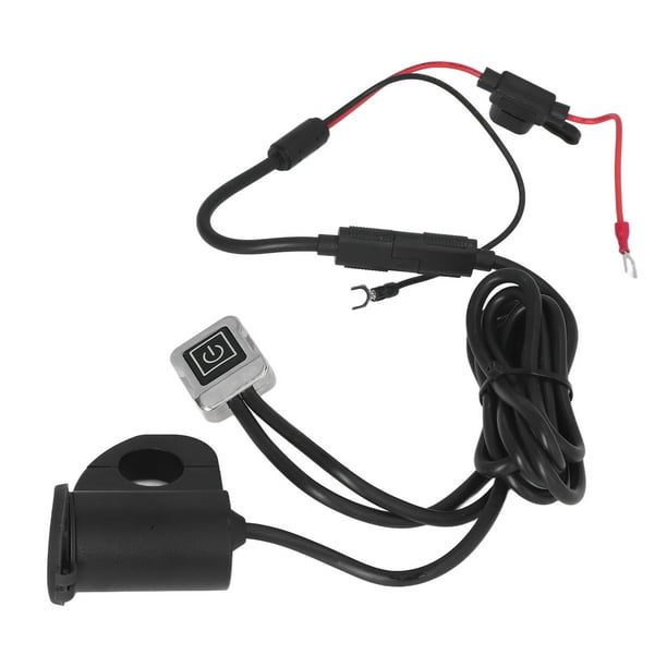 Cargador de teléfono móvil para motocicleta y vehículo eléctrico, pantalla  Digital de voltaje QC3.0, cargador USB Dual con interruptor de aleación de  aluminio YUNYI BRAND Deportes