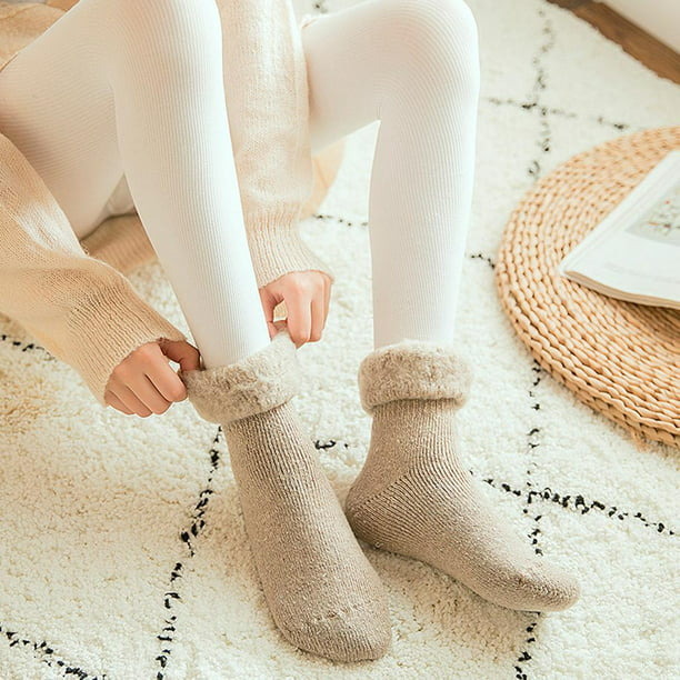 NevEND 6 pares de calcetines térmicos de lana merino de invierno para  mujer, con aislamiento grueso, para actividades al aire libre en clima frío