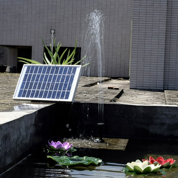 Fuente Solar, Fuente De Agua Solar, Pecera De 1,6 W Para Decoración Al Aire  Libre, Hogar, Hotel, Estanque, Jardín, Decoración, Circulación De Agua,  Suministro De Oxígeno Amonsee Otros