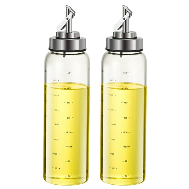 GIANXI-botella de vidrio de borosilicato alto para condimentos de cocina,  olla de aceite rellenable, salsa de soja, vinagre, accesorios de cocina
