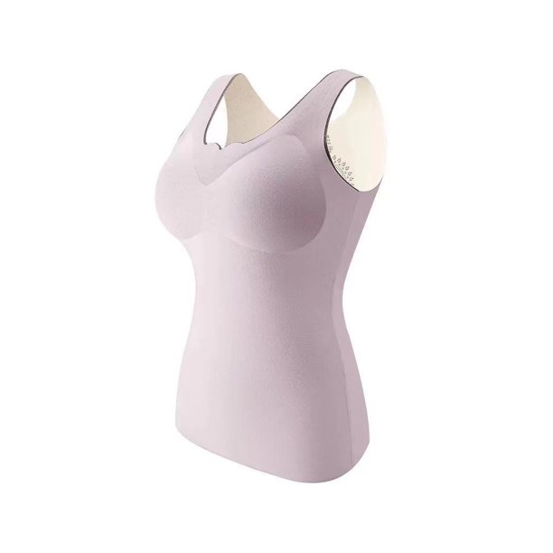 Ropa interior térmica de talla grande para mujer, Top cálido de