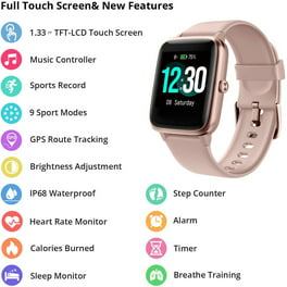 GRV Reloj Inteligente Compatible con Teléfonos iPhone y Android IP68  Impermeable, Reloj para Hombre Mujer Smartwatch Fitness Tracker Monitor de  Ritmo Cardíaco Reloj Digital con Caras de Reloj Personal