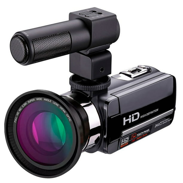 Videocamara Full HD HD- 809 24MP HDMI Touch vision nocturna, microfono y lente angular VAK | Walmart en línea