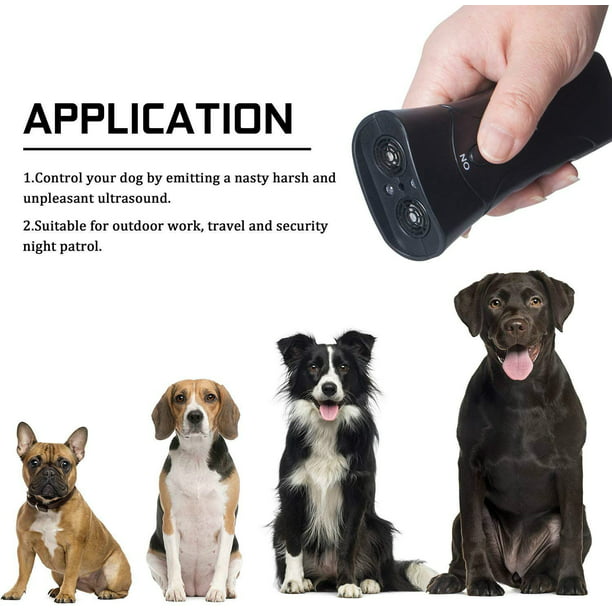 Dispositivo antiladridos y silbato de perro, dispositivo ultrasónico para  control de ladridos para perros, dispositivo de entrenamiento multifunción