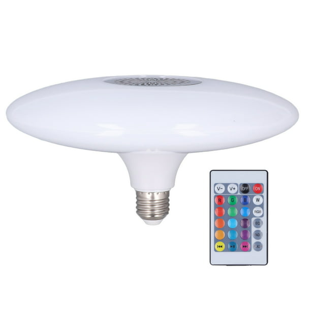 Lámpara de música inteligente RGB, altavoz de color RGB E27 de 24W