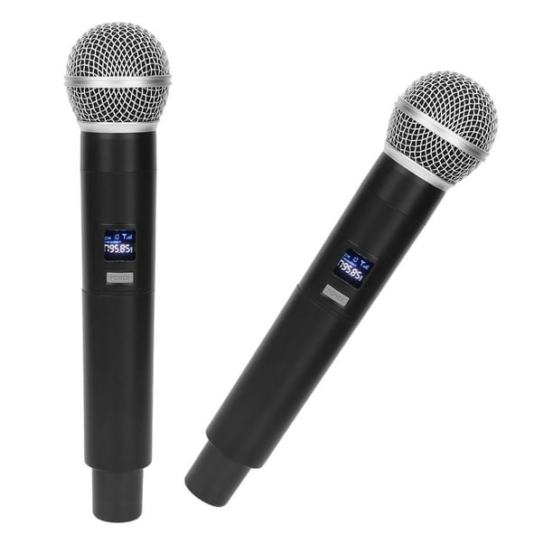 Micrófono inalámbrico H1, sistema de micrófono dinámico profesional para  canto de karaoke, boda, DJ, fiesta, discurso, iglesia, uso en clase.  Receptor