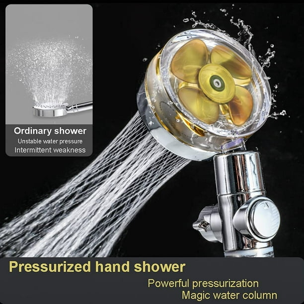 Cabezal de ducha cromado con sistema antical y ahorro de agua