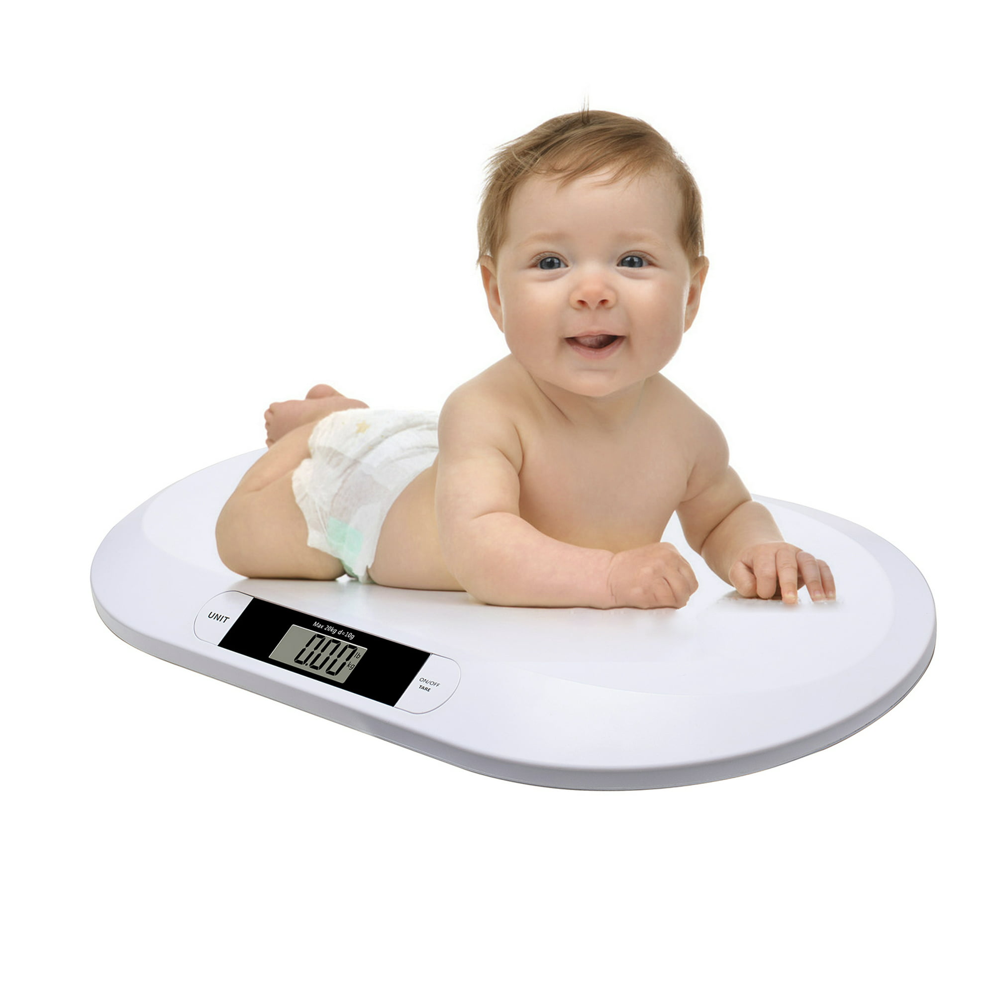 Camnoon Balança digital para bebês para pesar até 20kg/44lb Balança  infantil Balança para bebês recém-nascidos Tela LCD 2 modos de pesagem (kg/ lb) Balança digital precisa para bebês recém-nascidos : :  Cozinha