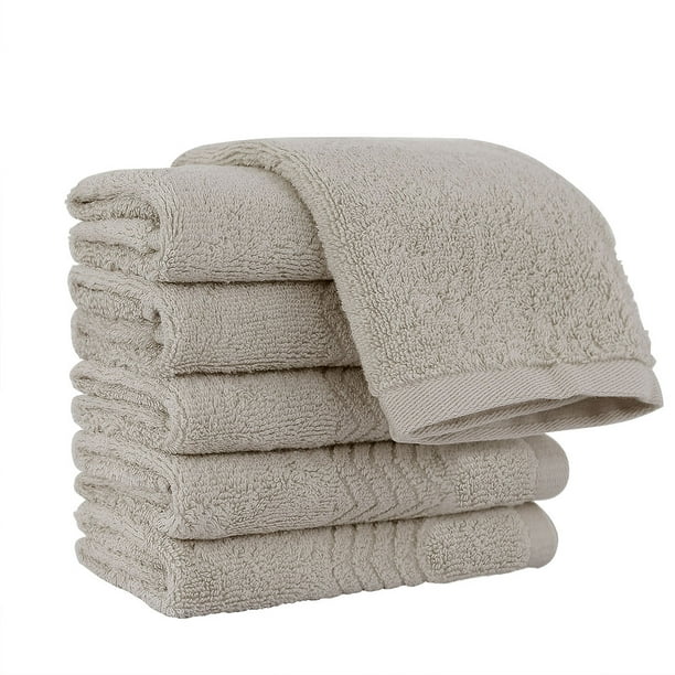 Paquete de 6 toallas de algodón 100% juegos de toallas de baño de lujo,  suaves y absorbentes, de cal Abanopi Toallas