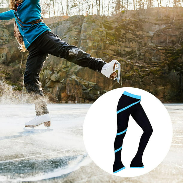 Pantalones de patinaje artístico para niña Entrenamiento de patinaje sobre  hielo Fleece Pantalón negro S Sharpla Pantalones de patinaje artístico  sobre hielo