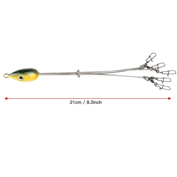 3 ) - Alabama Umbrella Rigs with 5 Arms Fishing Lure Bait with Snap Swivels  Junior Ultralight Multi-Lures Rig Unbranded TJ16558-03