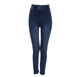 Jeans acampanados para mujer, de cintura alta, elásticos, pantalones de  lápiz ajustados lavados (color azul claro, talla: XL)