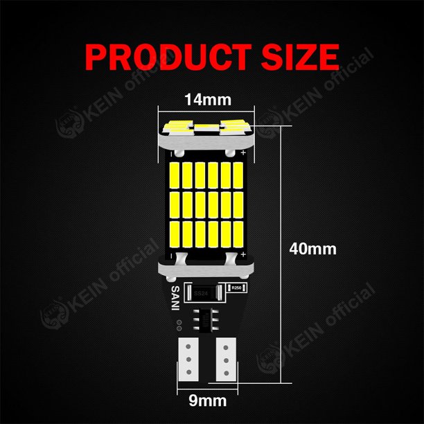 2 uds coche P21w Ba15s 1156 Led Canbus luz Auto señal de giro