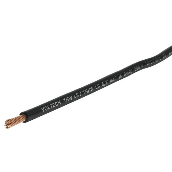 cable calibre 8 thhwls negro volteck 46050 volteck cab8n