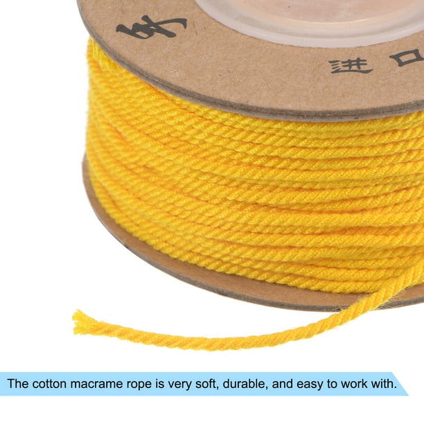 Macrame Cordón Kit 1.2mm x 28 Yardas, Crochet y Alambre Plúmbeo, Algodón  Cuerda, Macramé Suministros Unique Bargains materiales para macramé y nudos