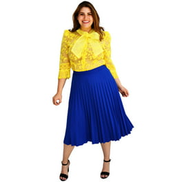 Roman Fashion talla extra, 715 (Azul Rey) azul 36 Roman Fashion Falda extra 715 Walmart en línea
