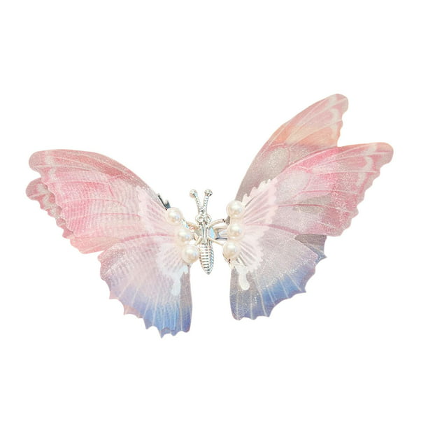12x Pinzas de Mariposa Color Adornos Pelo Accesorios para el Cabello  Bricolaje Sunnimix Embalos de gasa artesanal