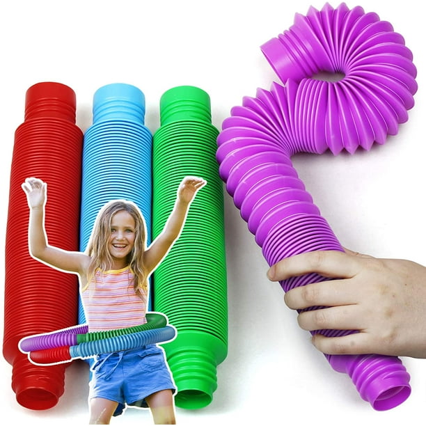 Juguetes sensoriales de tubos, juguetes para niños pequeños con habilidades  motoras finas, juguetes para niños sensoriales y juguetes de aprendizaje  Adepaton LRWJ287-3