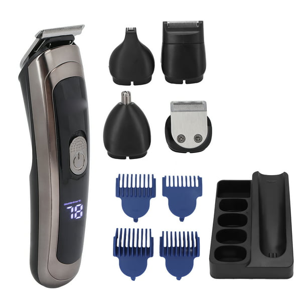 Afeitadora eléctrica multifuncional 5 en 1 para hombre, juego de afeitadora  recíproca con bolsa de almacenamiento