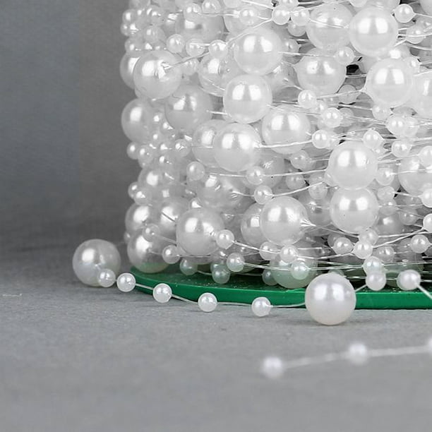 Perlas para manualidades Cuentas de perlas de imitación Rollo de