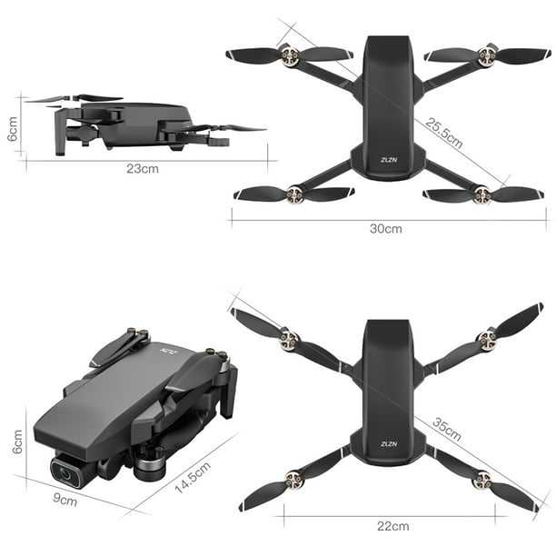 Dron Mini ZLL SG107 +2 Baterias Plegable Cámara 4K UltraHD Indoor RC, APP,  Control Remoto Modo sin cabeza 360°