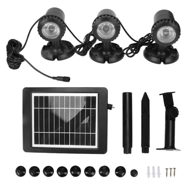 Kit De Luz Solar Para Estanque Foco Submarino Led Luces De Paisaje Que  Cambian De Color Para Acuario Jardín Estanque Piscina Fuente Inevent  HA035205-00