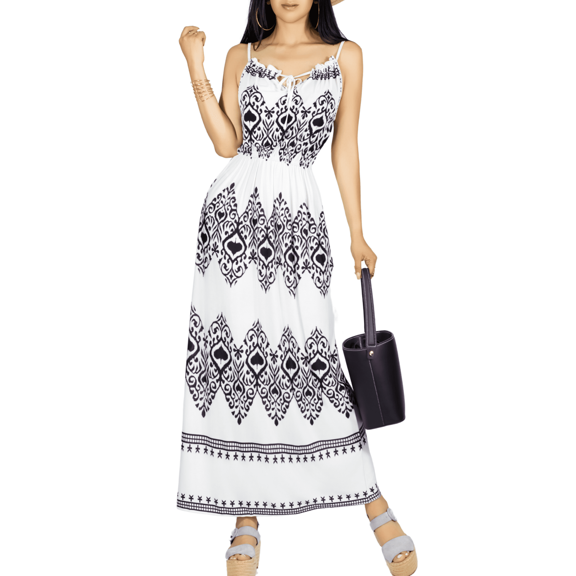 Vestido largo casual mujer unitalla maxi dres cómodo estilo moderno