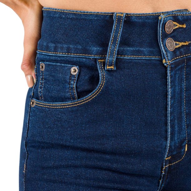 Jeans Oggi Mujer Corte Ajustado Súper Skinny Fit Azul Oscuro OGGI JEANS  Katia Rebel Graze