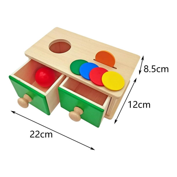 Montessori Toys Sensory Wooden Sorting Developmental Drawer Toy Coin Box  for Macarena juguetes montessori
