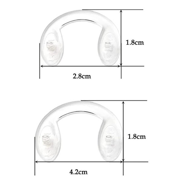 Sonducket Almohadillas de silicona impermeables para anteojos