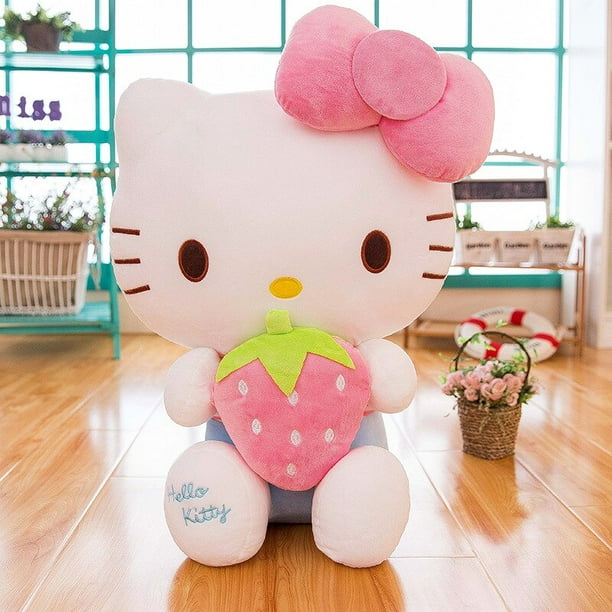 Sanrio-juguetes de Peluche Kawaii Hello Kitty para niños, almohada, Animal  de Peluche, decoración del hogar, regalo de cumpleaños para niñas, nuevo