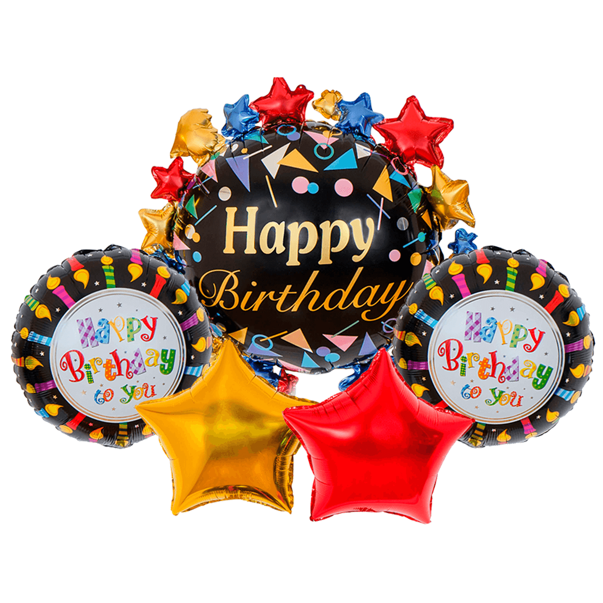 Globos de Cumpleaños Futbol, Kit de 46 piezas de globos metalicos y latex, Facil montaje para fiesta en casa, oficina o exteriores, Happy Birthday  en Español