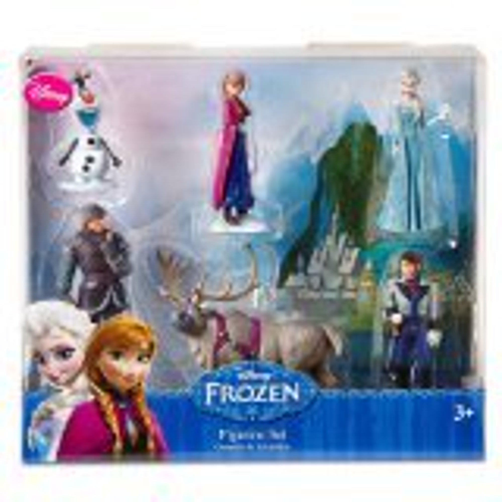 Mattel Disney Frozen - Juego de 3 muñecos con muñecas de moda Anna, Elsa y  Kristoff, figura de Olaf Mix & Match y 12 accesorios