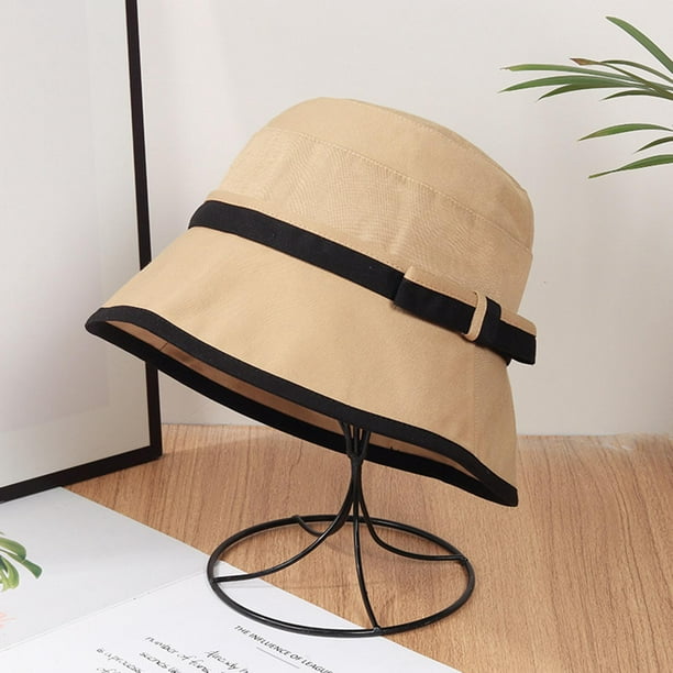 Sombrero de cubo para mujer, sombrero para el sol plegable, gorras